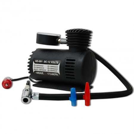 MINICOMPRESOR NEGRO 12V  L