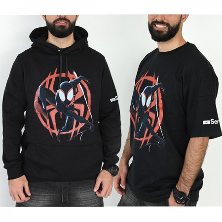 BUZOS HOODIES NEGROS / SPIDERMAN / NIÑO