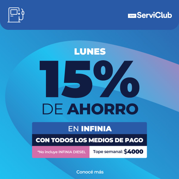 ¡Lunes 15% en INFINIA!