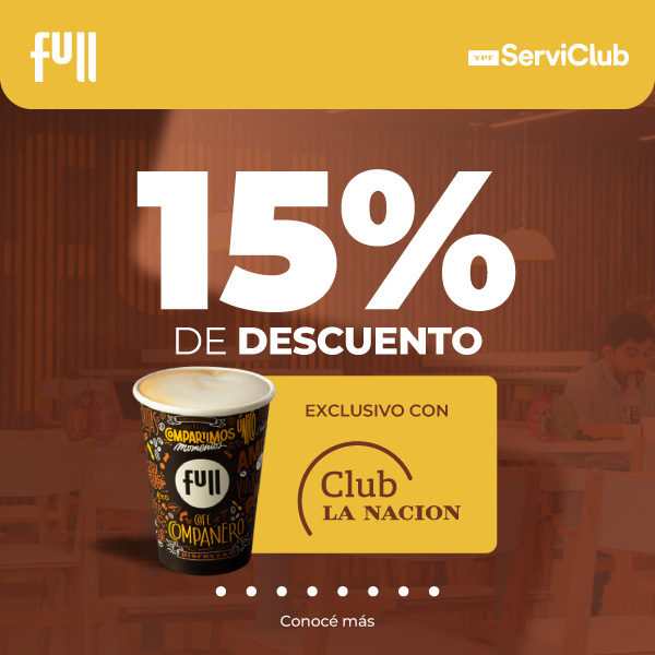 15% de descuento en FULL con Club LA NACION Septiembre